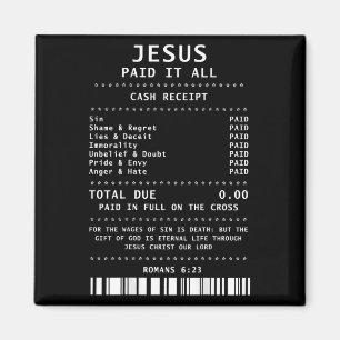 Íman Jesus Pagou Tudo Engraçado Cristão (nas Costas)