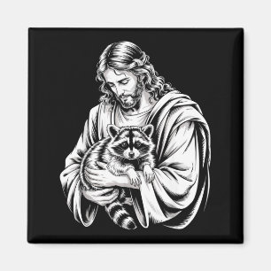 Íman Jesus Panda Lixo Guaxinim Desarrumado Animal Guaxi