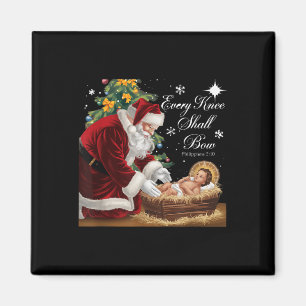 Íman Jesus Papai noel Natal Natal Natal Todos os Knee S