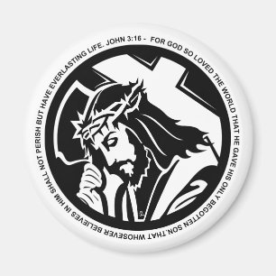 Íman Jesus que guardara transversal com citações do