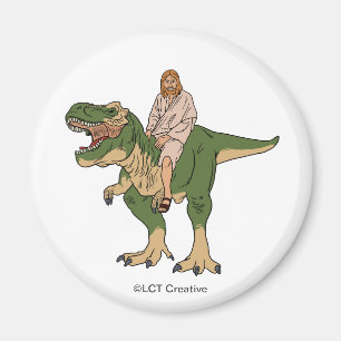 Íman Jesus que monta T-Rex