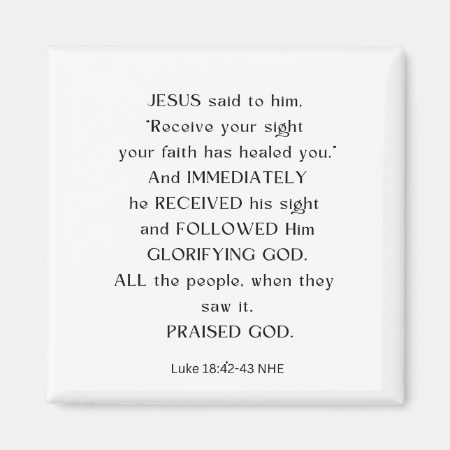 ÍMAN JESUS RECEBA SUA MAGNET DE VISTA (Frente)