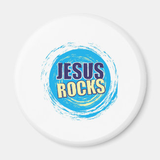 Íman Jesus Rocks 7 Azul e Amarelo