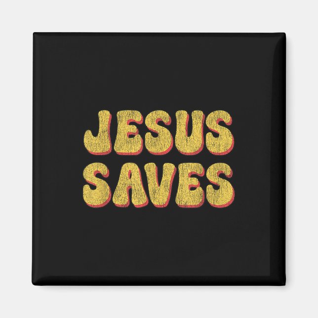 Íman Jesus Salva - Fé Cristã Popular Cita Deus Bi (Frente)