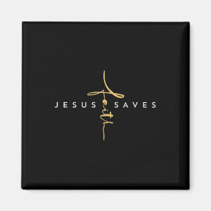Íman Jesus Salva Fé Cruzando Cristo Religioso Jesus Sav