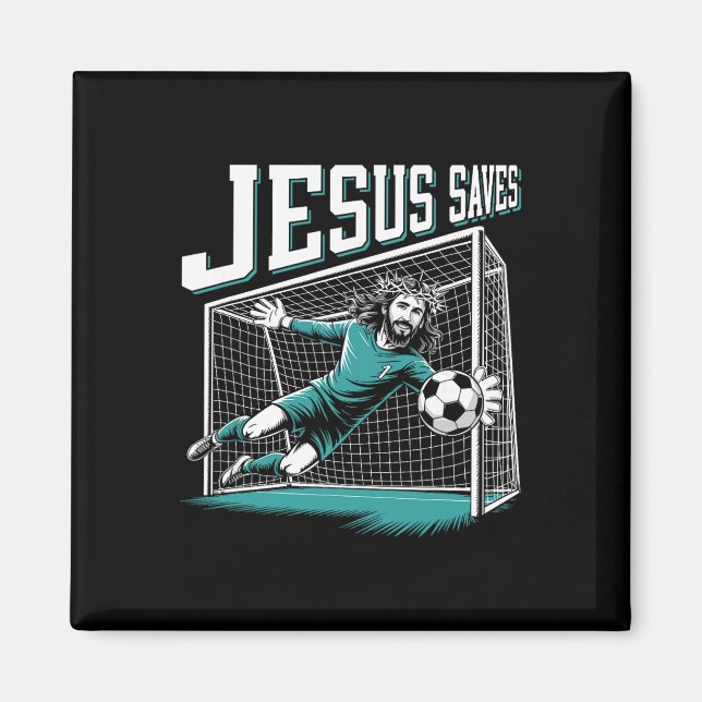 Íman Jesus salva goleiro de futebol goleiro  (Frente)