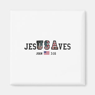 Íman Jesus Salva Jesusaves EUA Bandeira Americana Patri