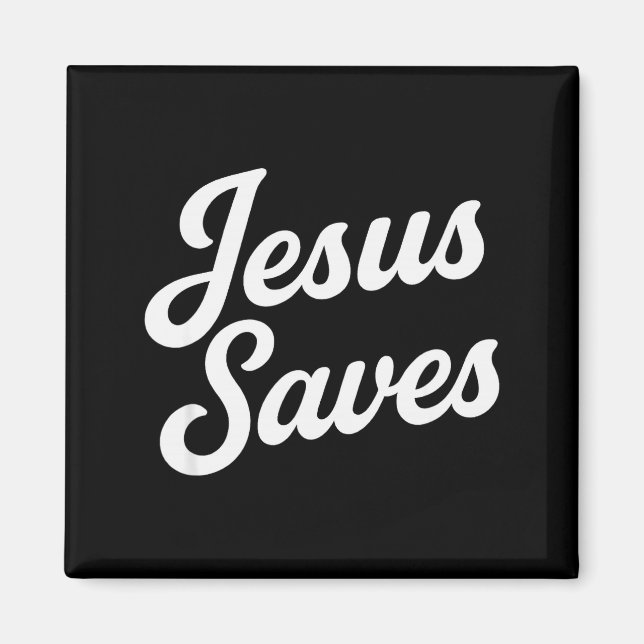 Íman Jesus Salva Roteiro Vintage  (Frente)