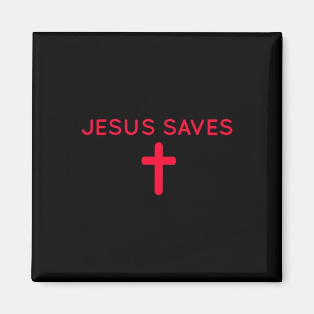 Íman Jesus Salva Uma Sutil Fé Cristã Mínima R (Frente)