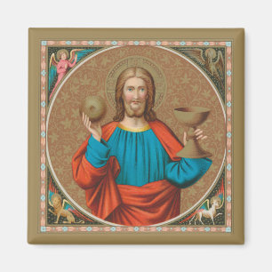 Íman Jesus Segurando a Eucaristia (SNV 050)