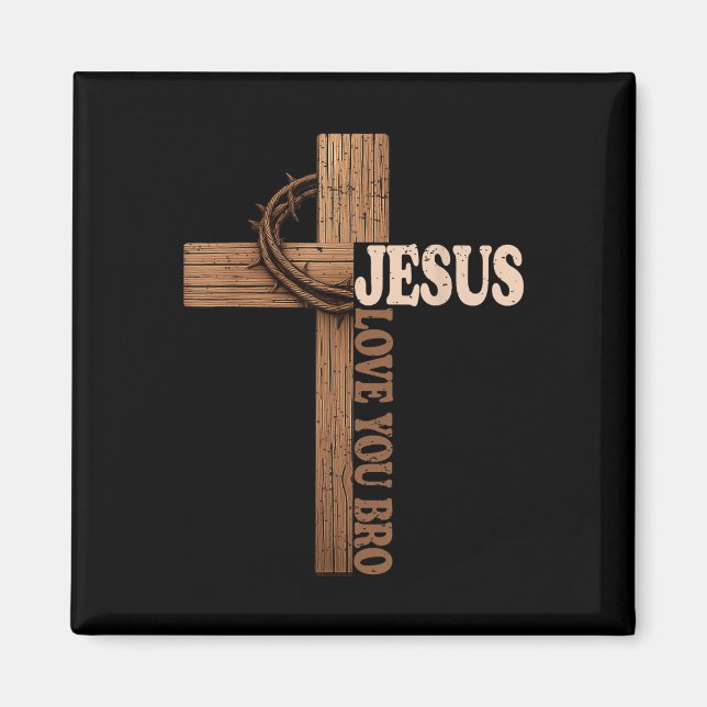 Íman Jesus Te Ama Irmão Cruzar A Fé Cristã Deus (Frente)
