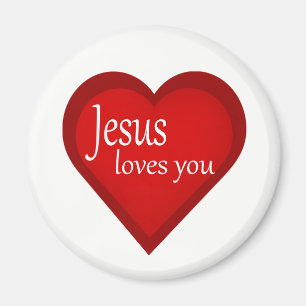 Íman Jesus Te Ama Um Magnete Afirmativo