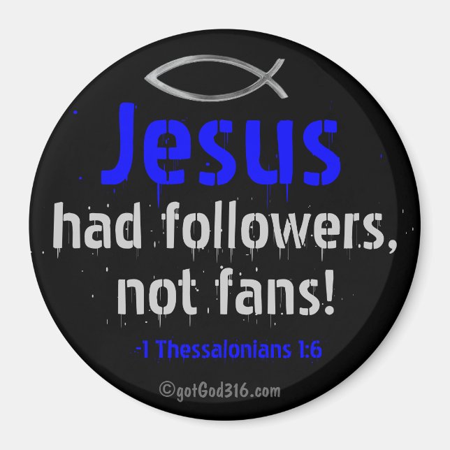 Íman Jesus tinha seguidores gotGod316.com Escritura (Frente)