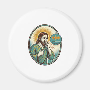Íman Jesus Tossindo Nota de Voz de Audio Mensagem de Te