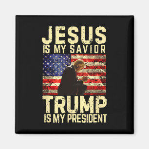 Íman Jesus Trump Tee - Jesus é meu Senhor Salvador me t