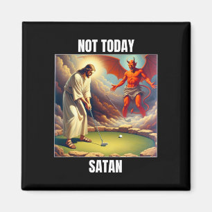 Íman Jesus Vs Satan Jogando Golfe - Hoje Não Satanás 