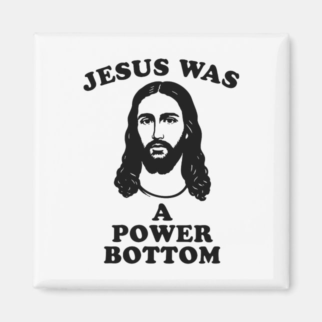 Íman Jesus Was A Power Bottom Funny Pride Christmas Gag (Frente)
