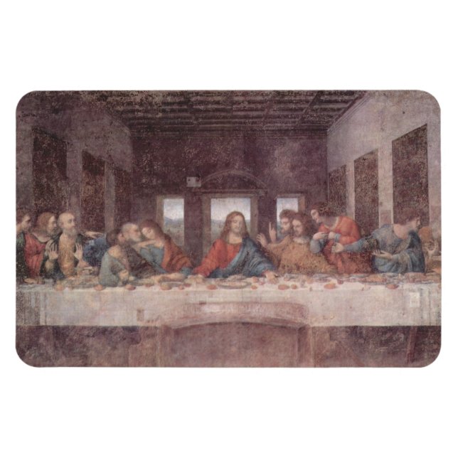 Íman Jesus "Yeshua" A Última Ceia, Leonardo da Vinci (Horizontal)