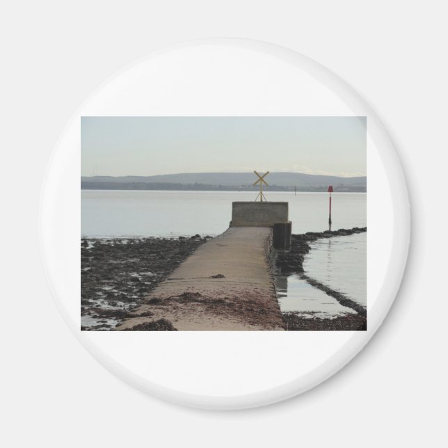 Íman Jetty em Pennington Marsh, Lymington (Frente)