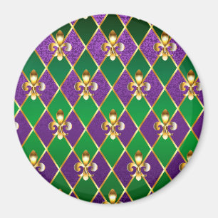 Íman Jewelry Background Mardi Gras