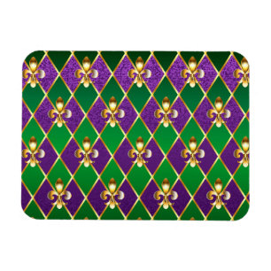 Íman Jewelry Background Mardi Gras