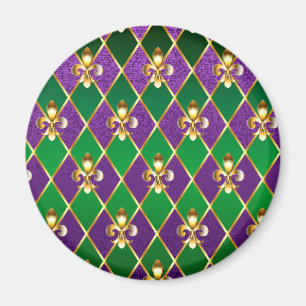 Íman Jewelry Background Mardi Gras