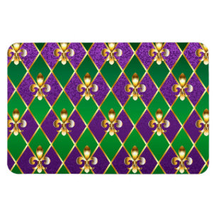 Íman Jewelry Background Mardi Gras