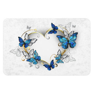 Íman Jewelry Heart with Butterflies Morpho