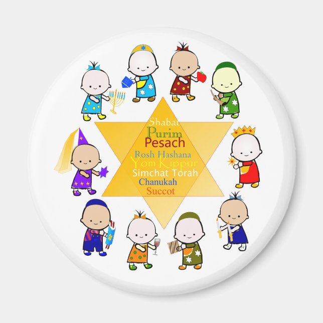 Íman Jewish Starbabies Magnet (Frente)