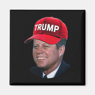 Íman Jfk Vestindo Trump Hat Engraçado John F Kennedy Me