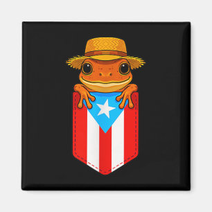 Íman Jibaro Coqui Sapo Porto Rico Bandeira Boricua Cket