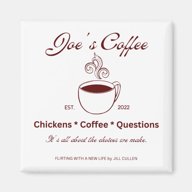 Íman Jill's Coffee Magnet do FWANL de Jill Cullen (Frente)