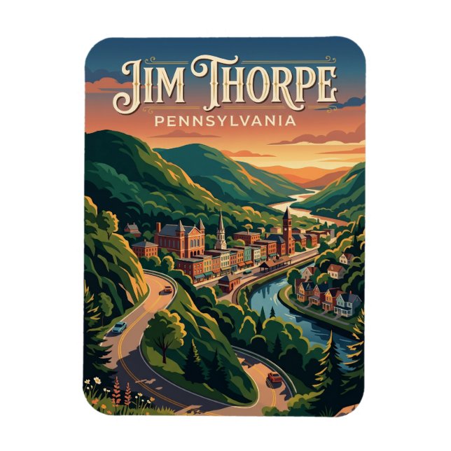 Íman Jim Thorpe EUA (Vertical)