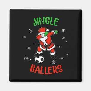 Íman Jingle Ballers Futebol de Natal Futebol Santa