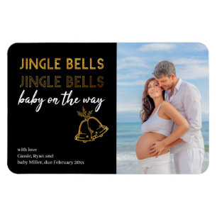 Íman Jingle Bells Baby no Way Christmas Photo