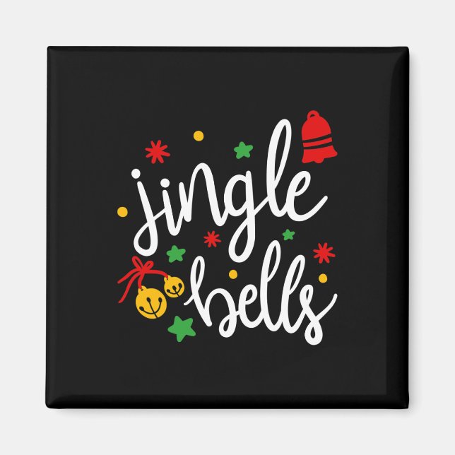 Íman Jingle Bells Jingle All The Way Xmas Gift Christma (Frente)