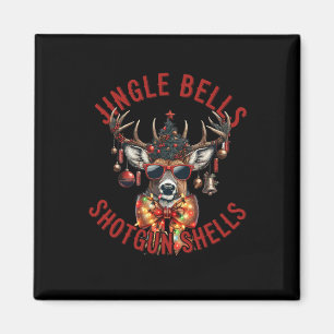 Íman Jingle Bells Shotgun Shells Caçador Engraçado