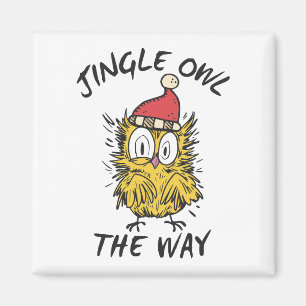 Íman Jingle Owl do jeito que Papais noeis Engraçados Co