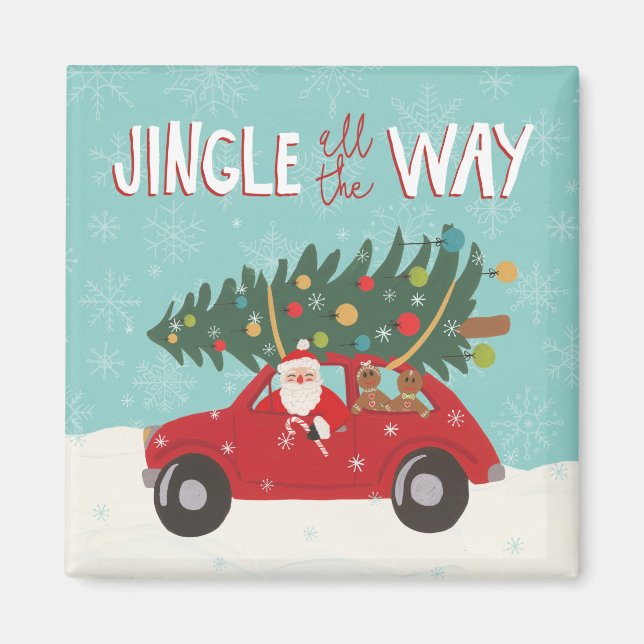 Íman Jingle Por Todo O Caminho | Carro Papai noel (Frente)