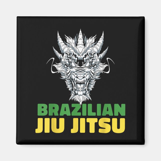 Íman Jiu Jitsu Brasileiro de Grappling - MMA BJJ Dragão (Frente)