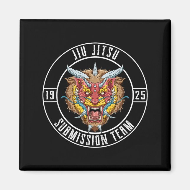 Íman Jiu Jitsu Brasileiro e Grappling - Jiu Jitsu Lion (Frente)