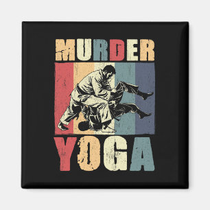 Íman Jiu Jitsu Brasileiro Retrô Assassinato Yoga Engraç