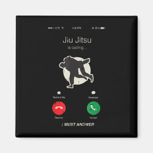 Íman Jiu Jitsu Está Chamando Artes Marciais Lutador de