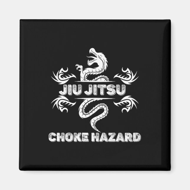 Íman Jiu Jitsu Estrangulamento Perigo Karatê Boxe Muay  (Frente)