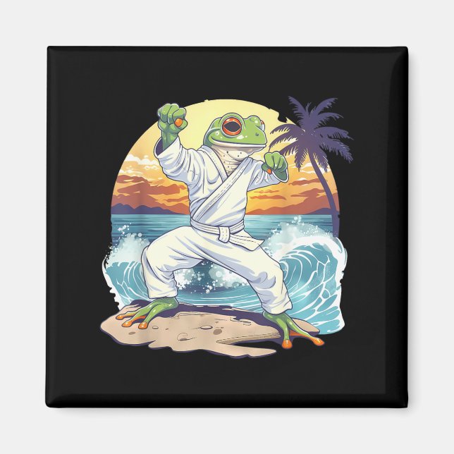Íman Jiu-Jitsu MMA Toad Taekwondo Sapo Judô Praia (Frente)