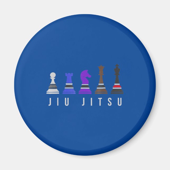 Íman jiu jitsu treinando xadrez, presente bjj com texto (Frente)