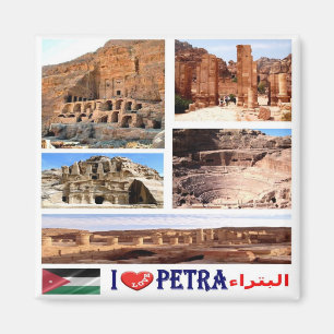 Íman JO - Jordânia - Petra - I Love - Collage