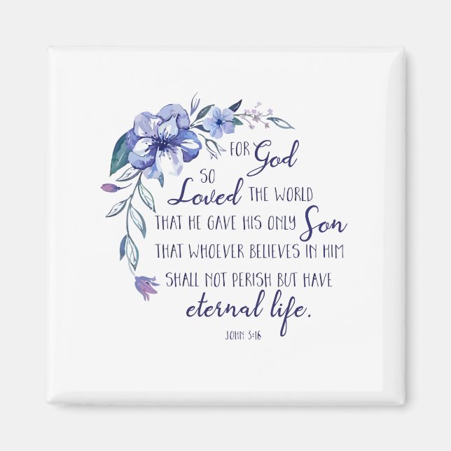 Íman João 3 16 Por Deus, Que Amava O Mundo (Frente)