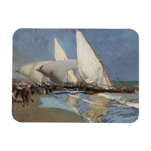Íman Joaquin Sorolla - A praia em Valencia (Horizontal)