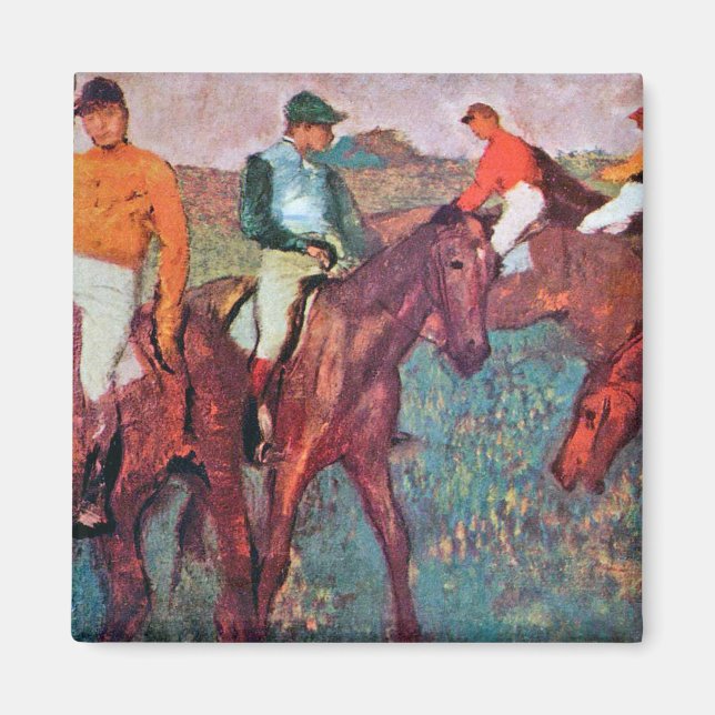 Íman Jockey e Horse, Edgar Degas (Frente)